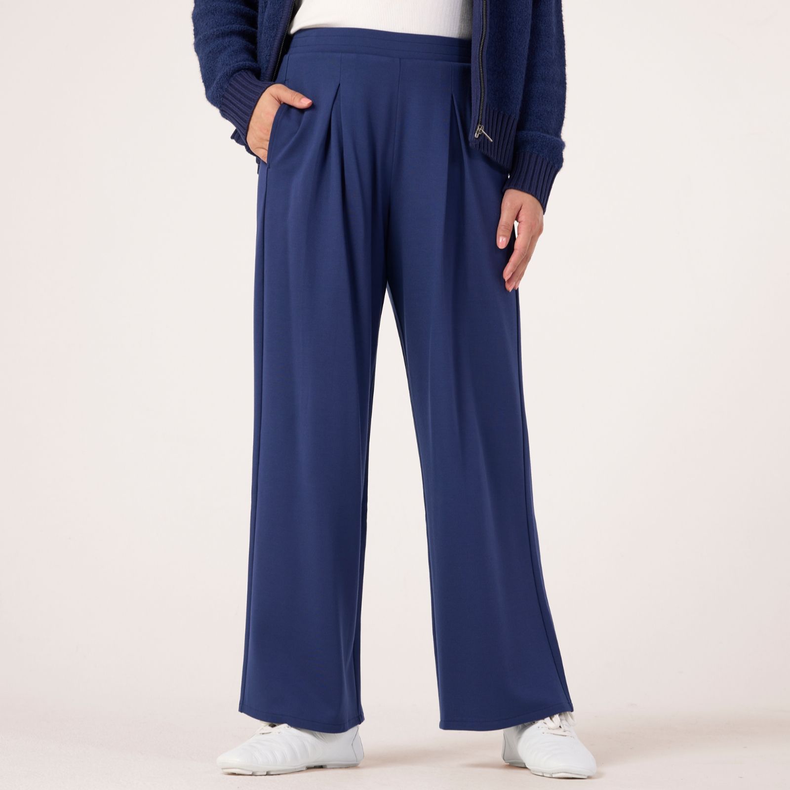 Denim & Co. Jersey Drawcord Trousers Standard