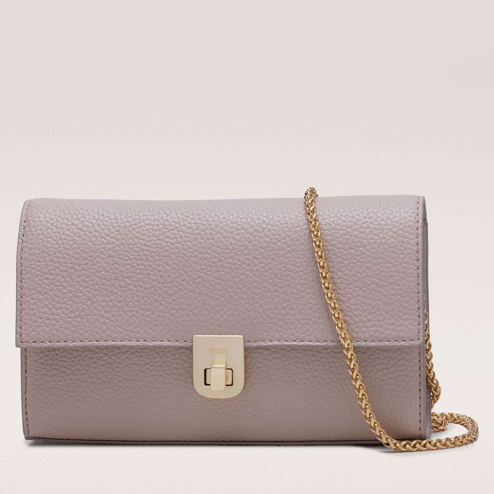 Ruth Langsford Leather Clutch with Chain Strap