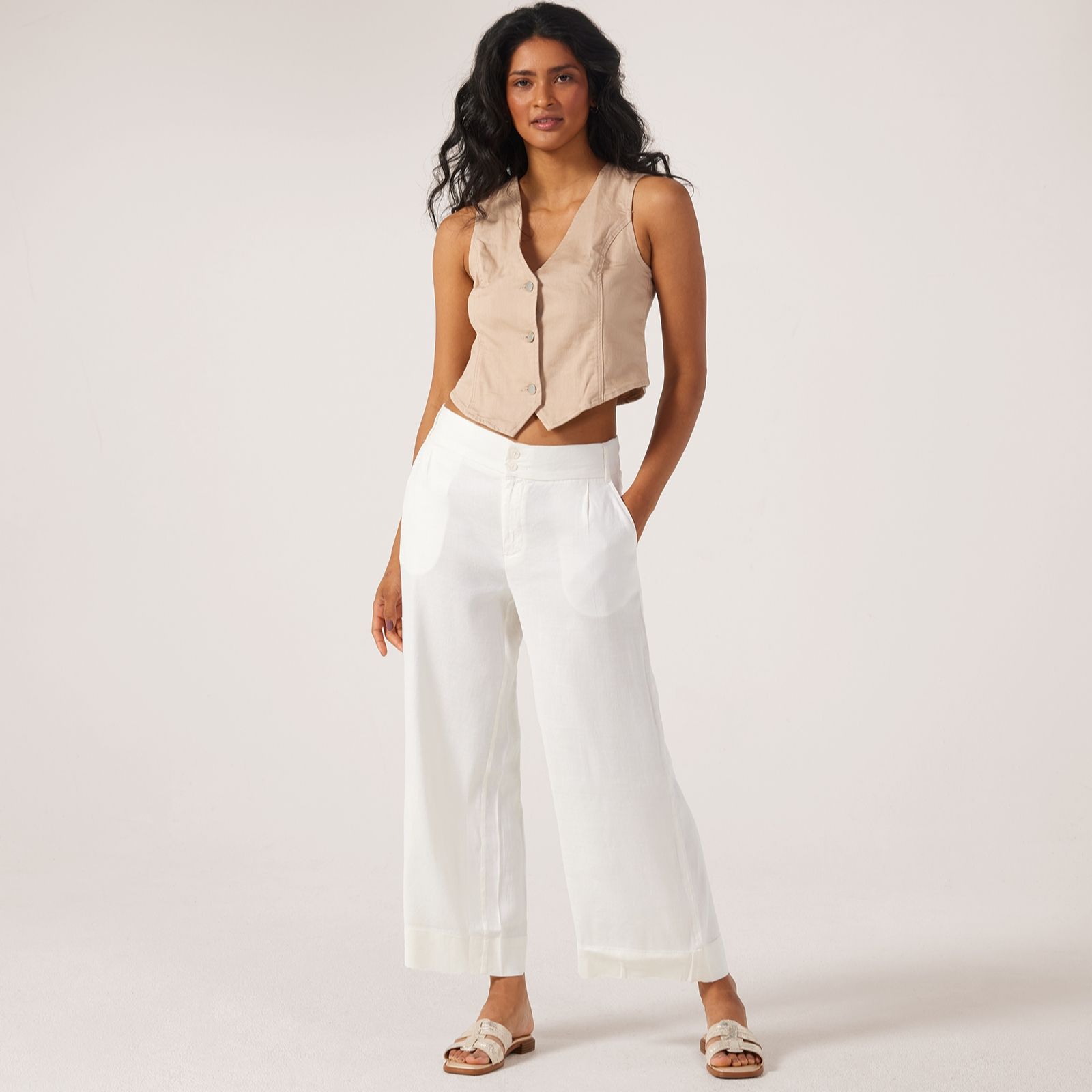 NYDJ Waverly Stretch Linen Blend Trouser