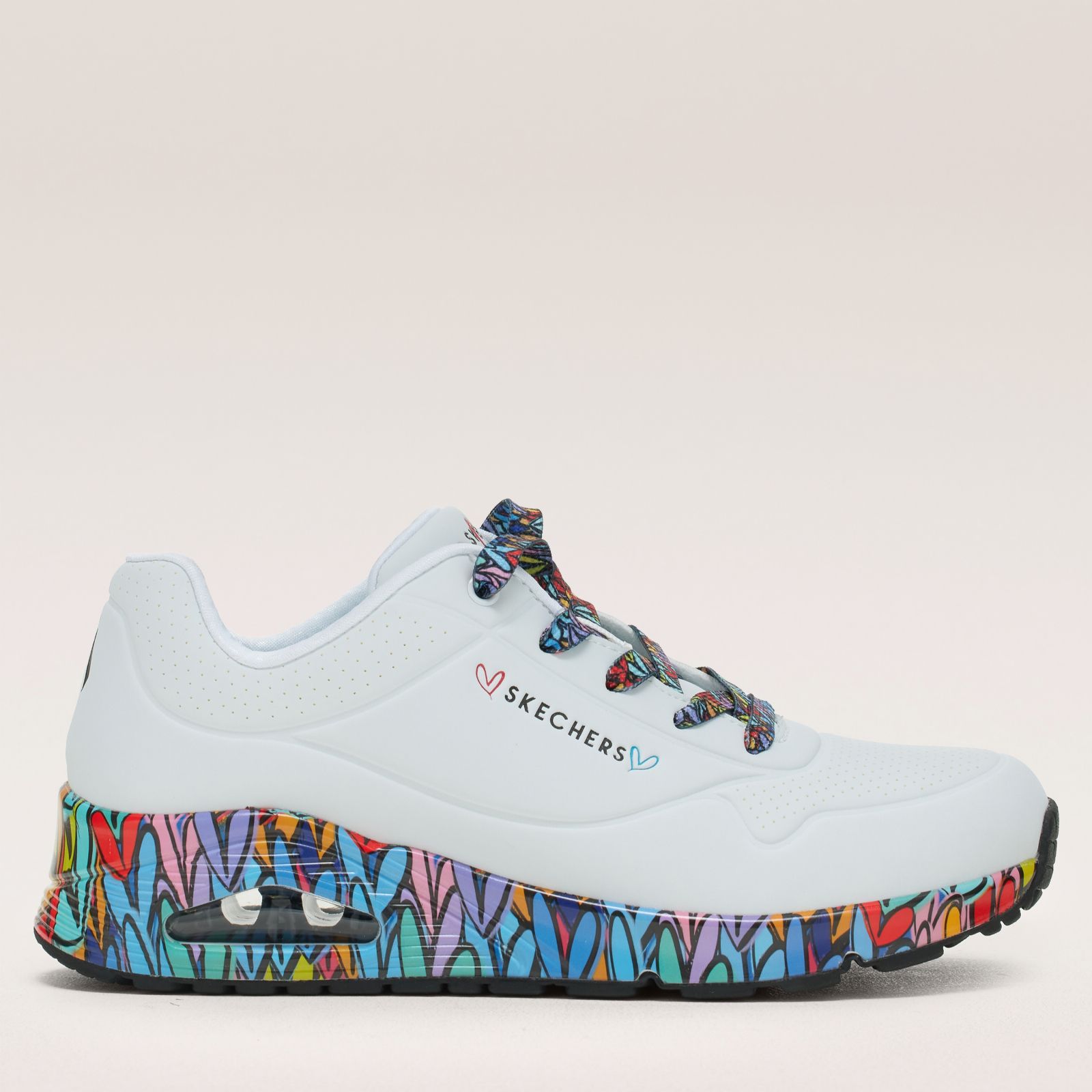 Skechers Uno Ravaged Love Lace-Up Trainer