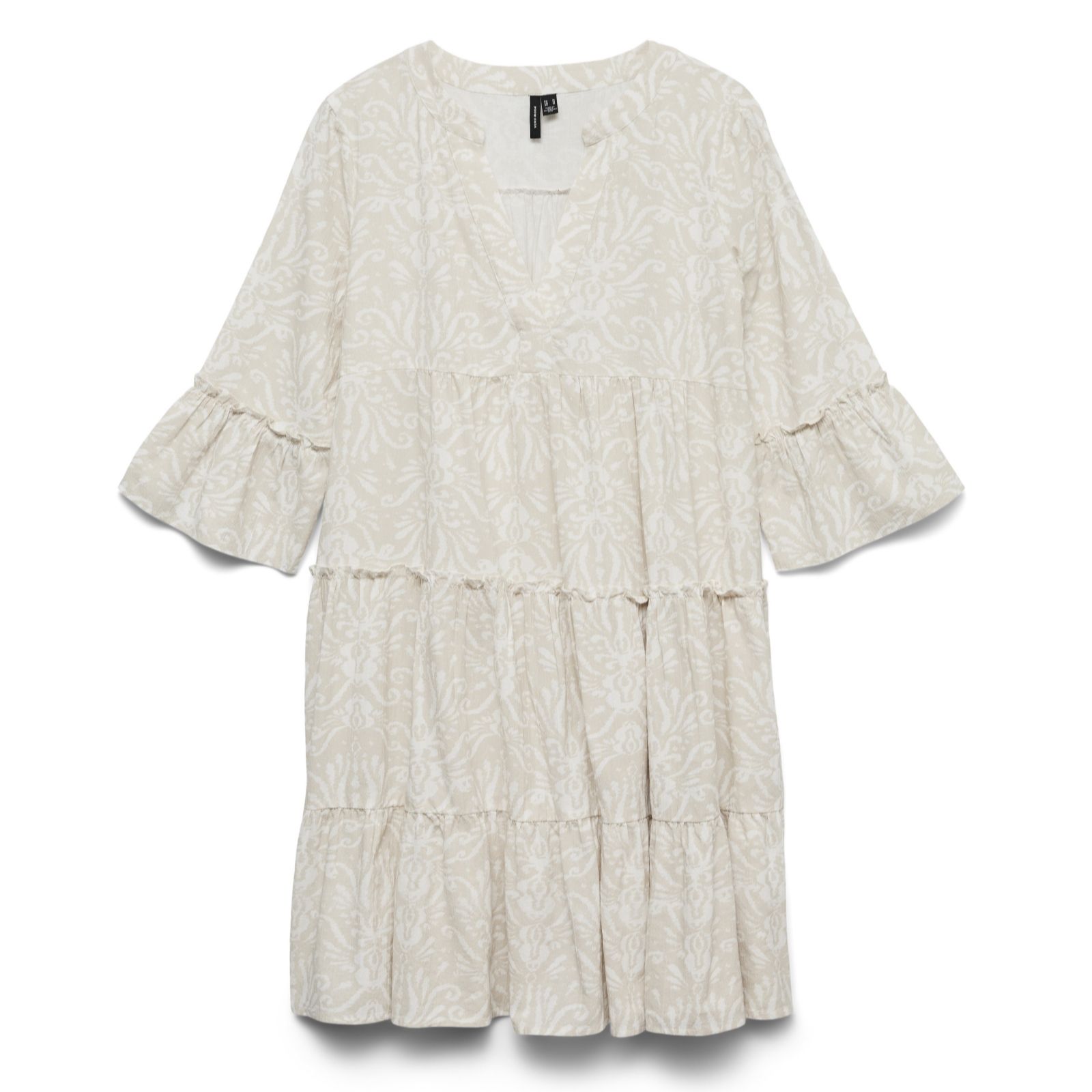 Vero Moda Dicthe Cotton Rich Tiered Dress