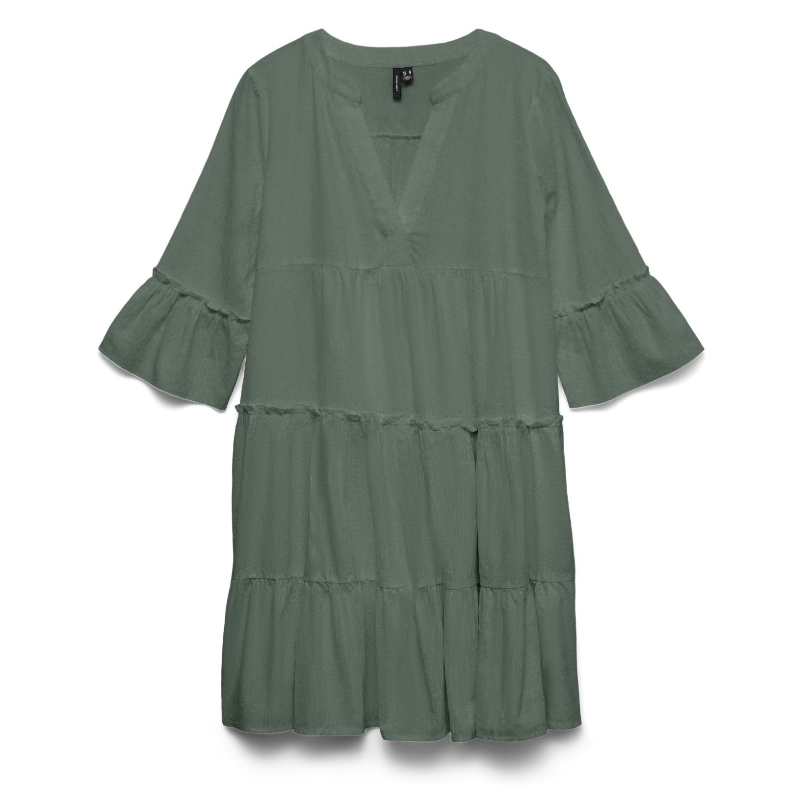 Vero Moda Dicthe Cotton Rich Tiered Dress