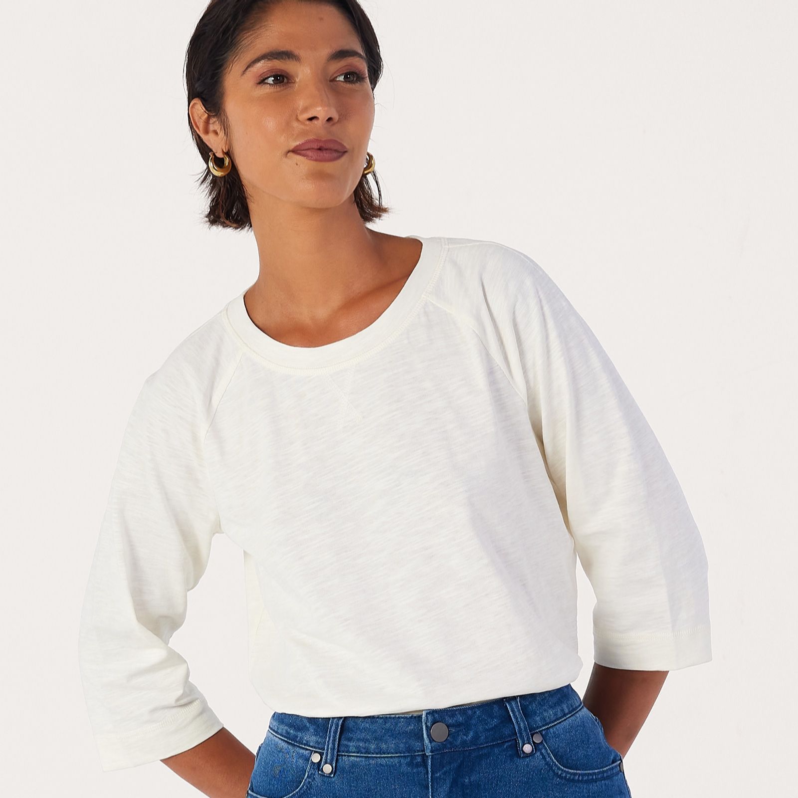 Ben de Lisi 3/4 Sleeve Raglan Tee