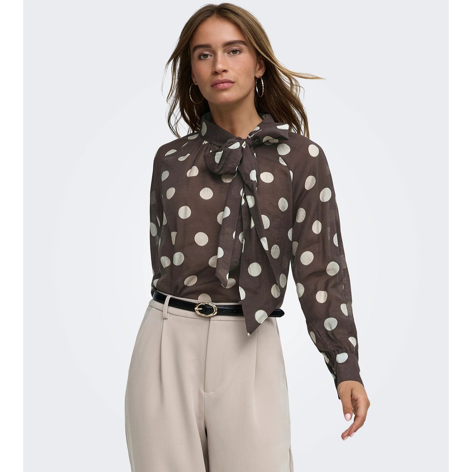 JDY Fay Tie Neck Detail Blouse