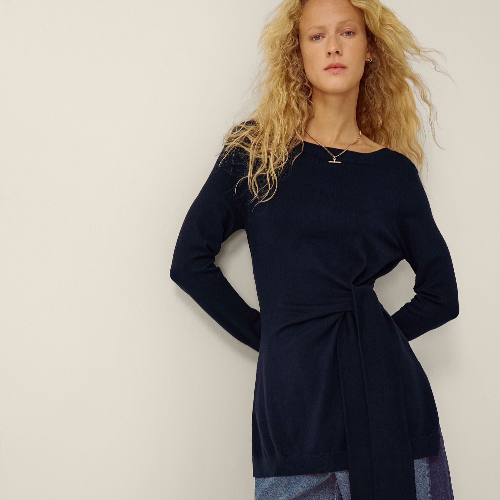 Monsoon Tina Tie Side Jumper