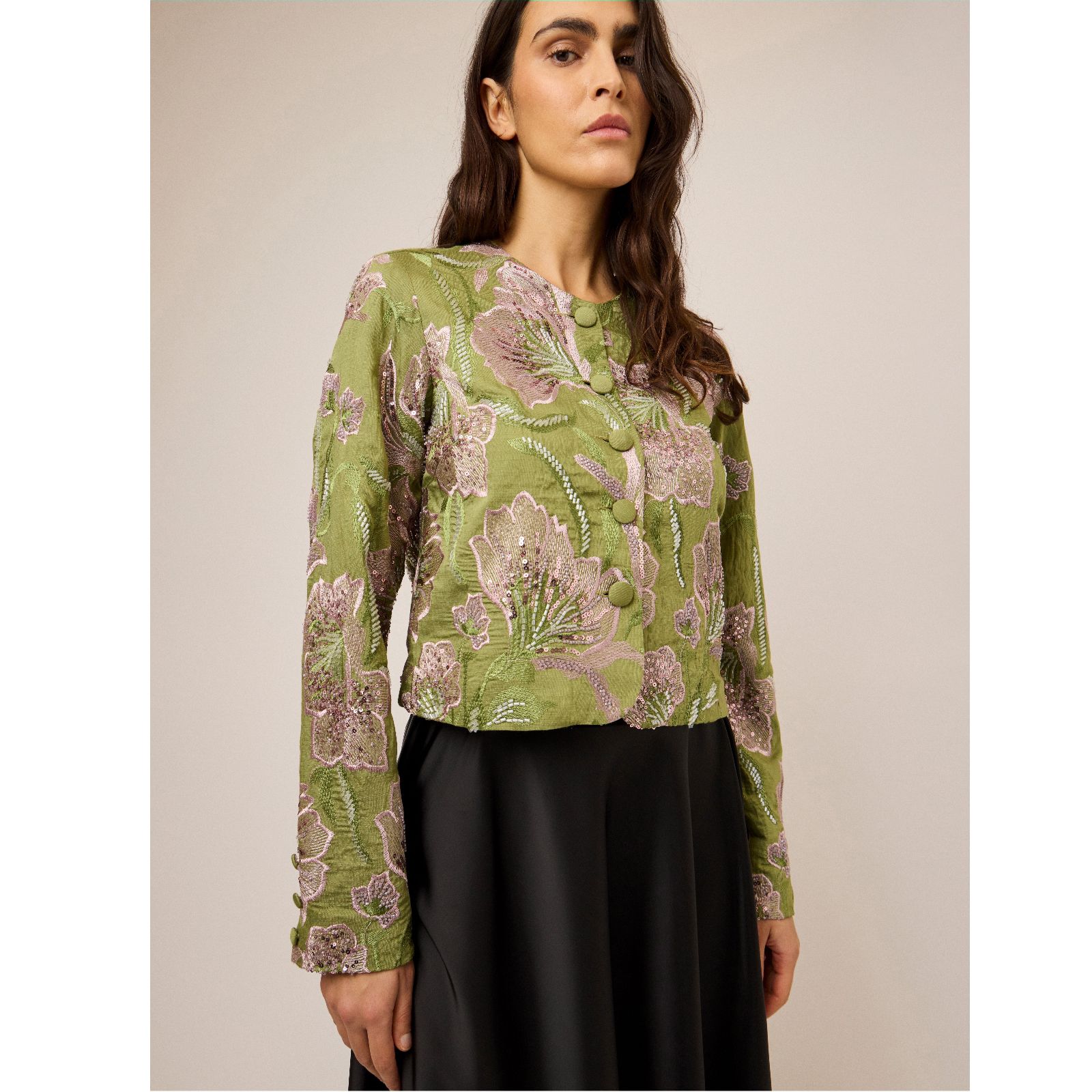 YAS Mallemic Sequin Beaded Jacket