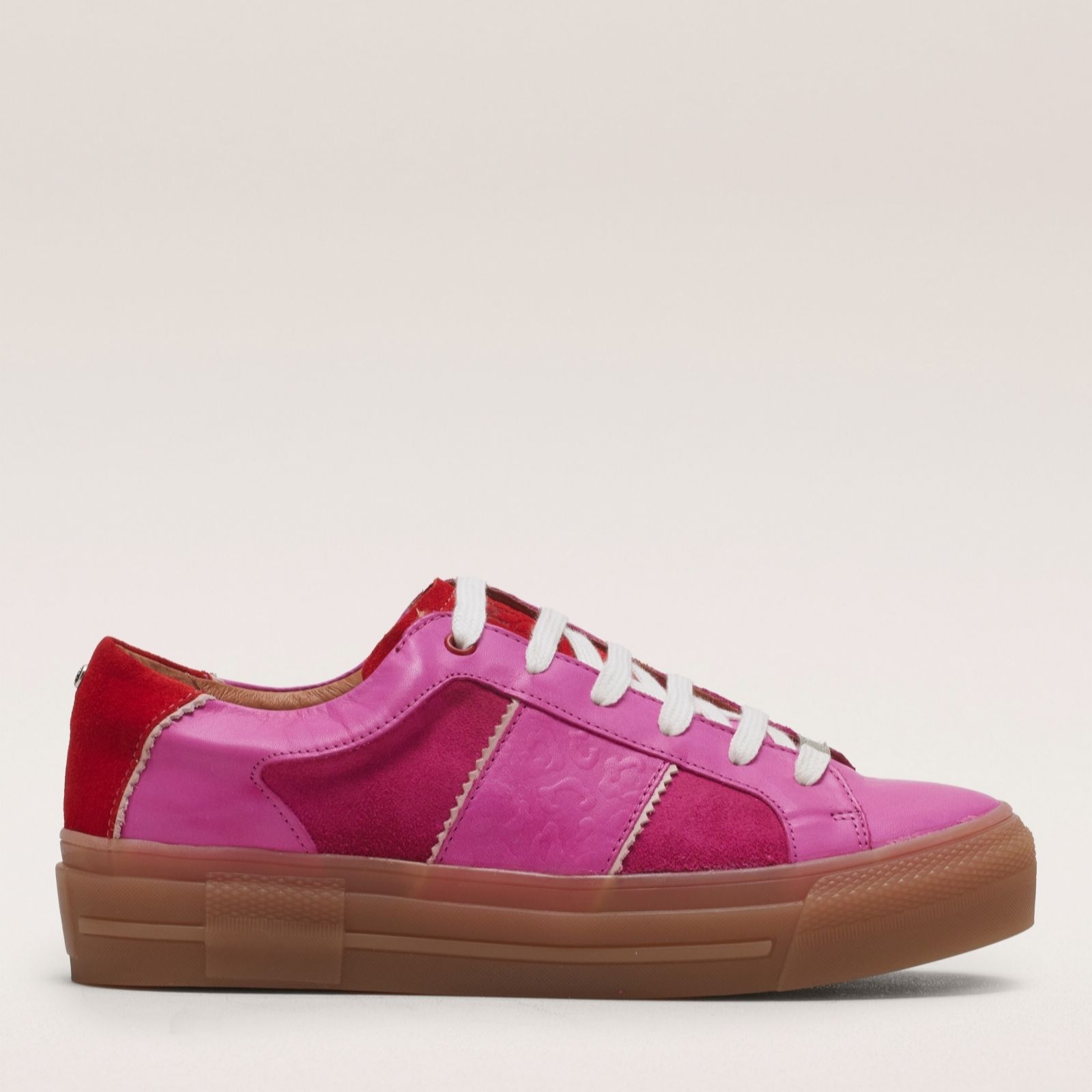 Outlet Moda in Pelle Amande Leather Trainer