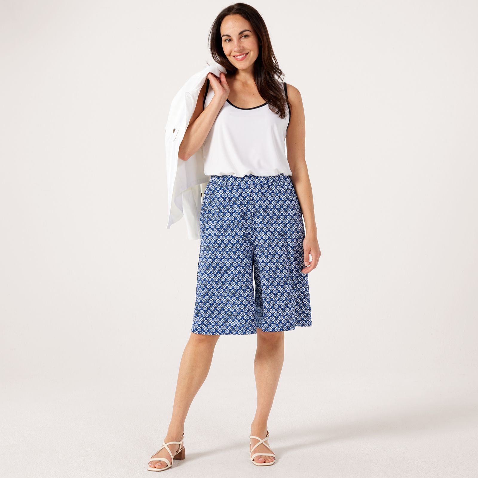 Kim & Co Printed Brazil Jersey Shorts