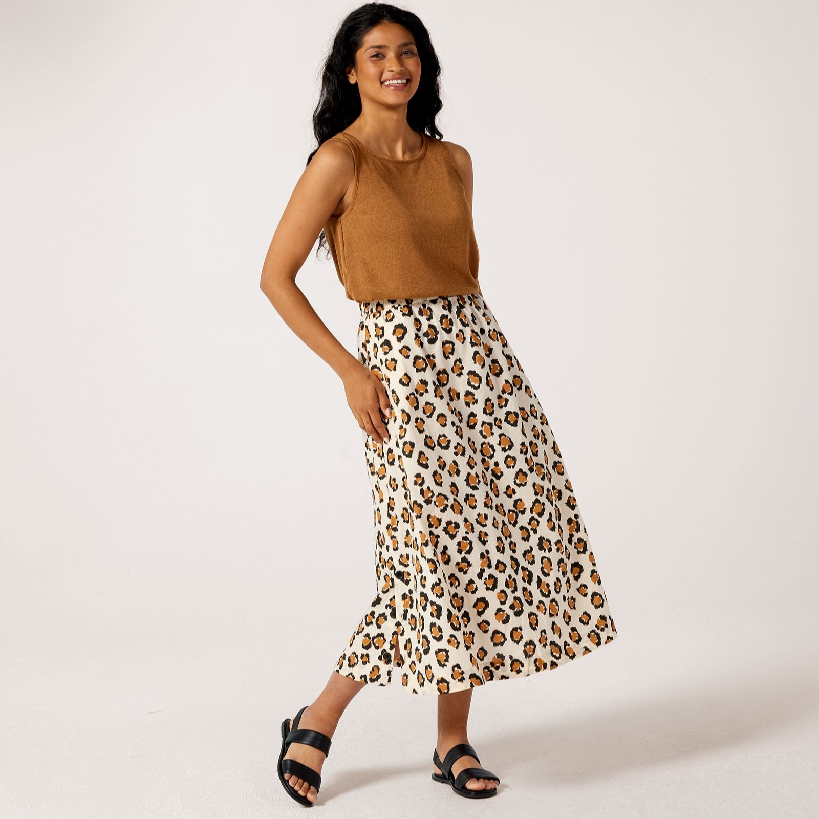Masai Copenhagen Shikoba Printed 100% Cotton Soft Poplin Skirt
