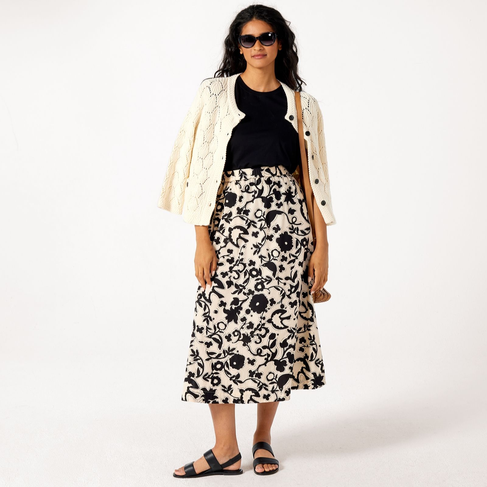 Masai Copenhagen Shikoba Printed 100% Cotton Soft Poplin Skirt
