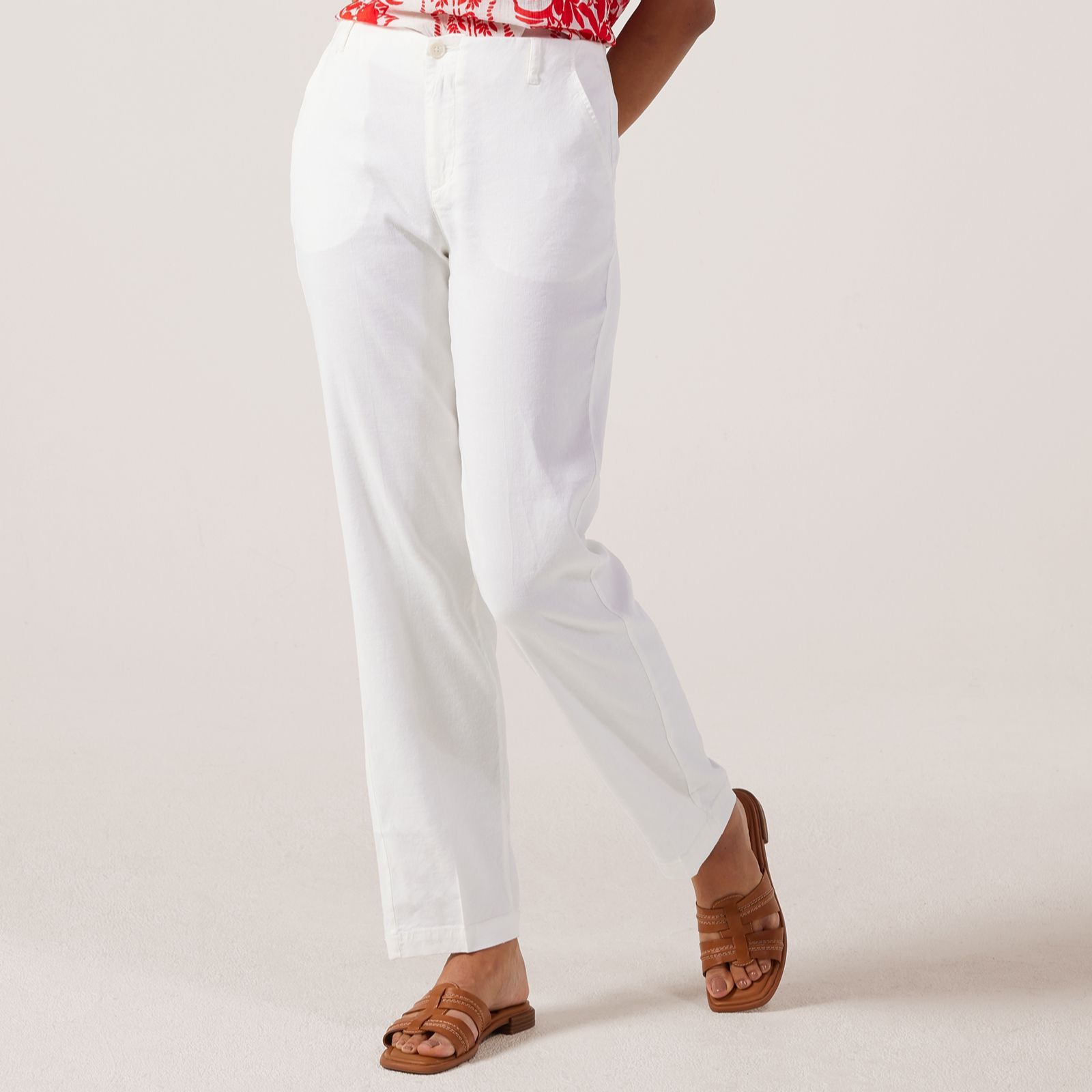 NYDJ Marilyn Stretch Linen Blend Trouser