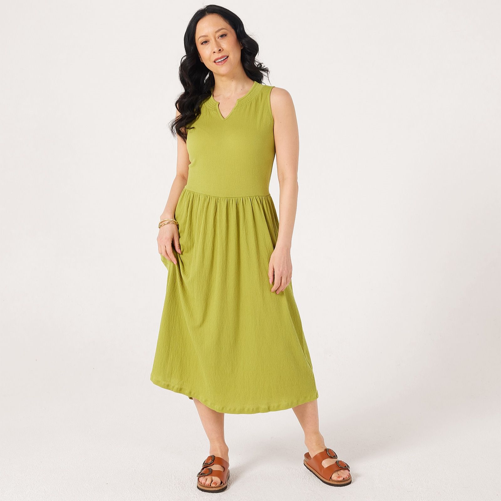 Denim & Co. Knitted Sleeveless Dress Petite