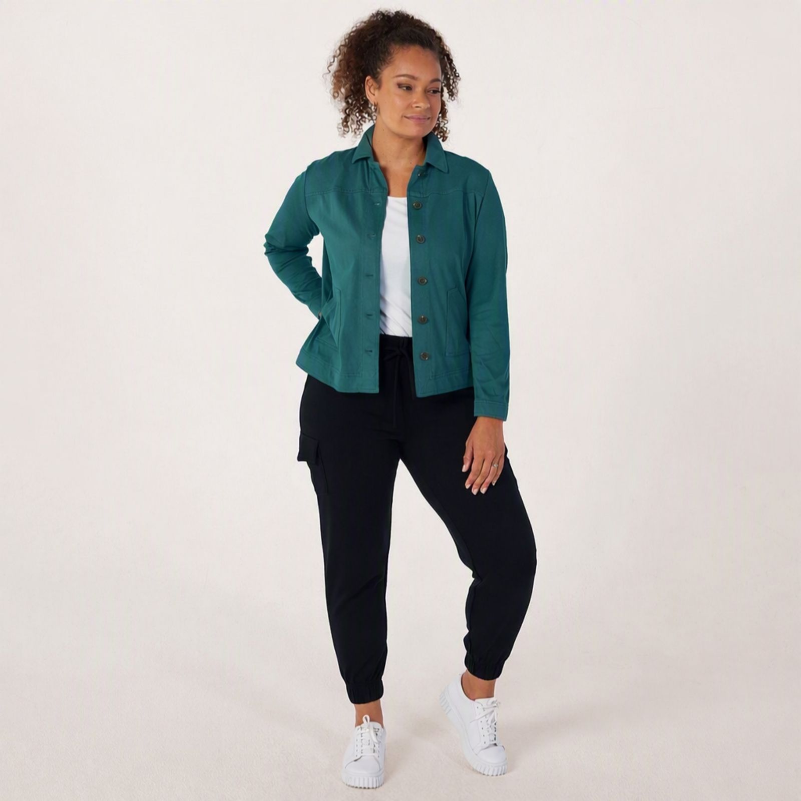 Denim & Co. Comfy Knit Collared Jacket