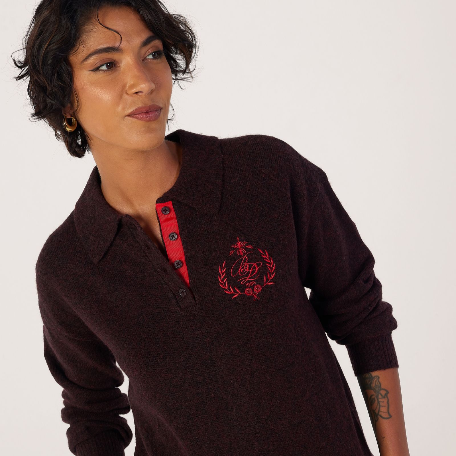 Ben de Lisi Country Club Motif Warm Handle Jumper
