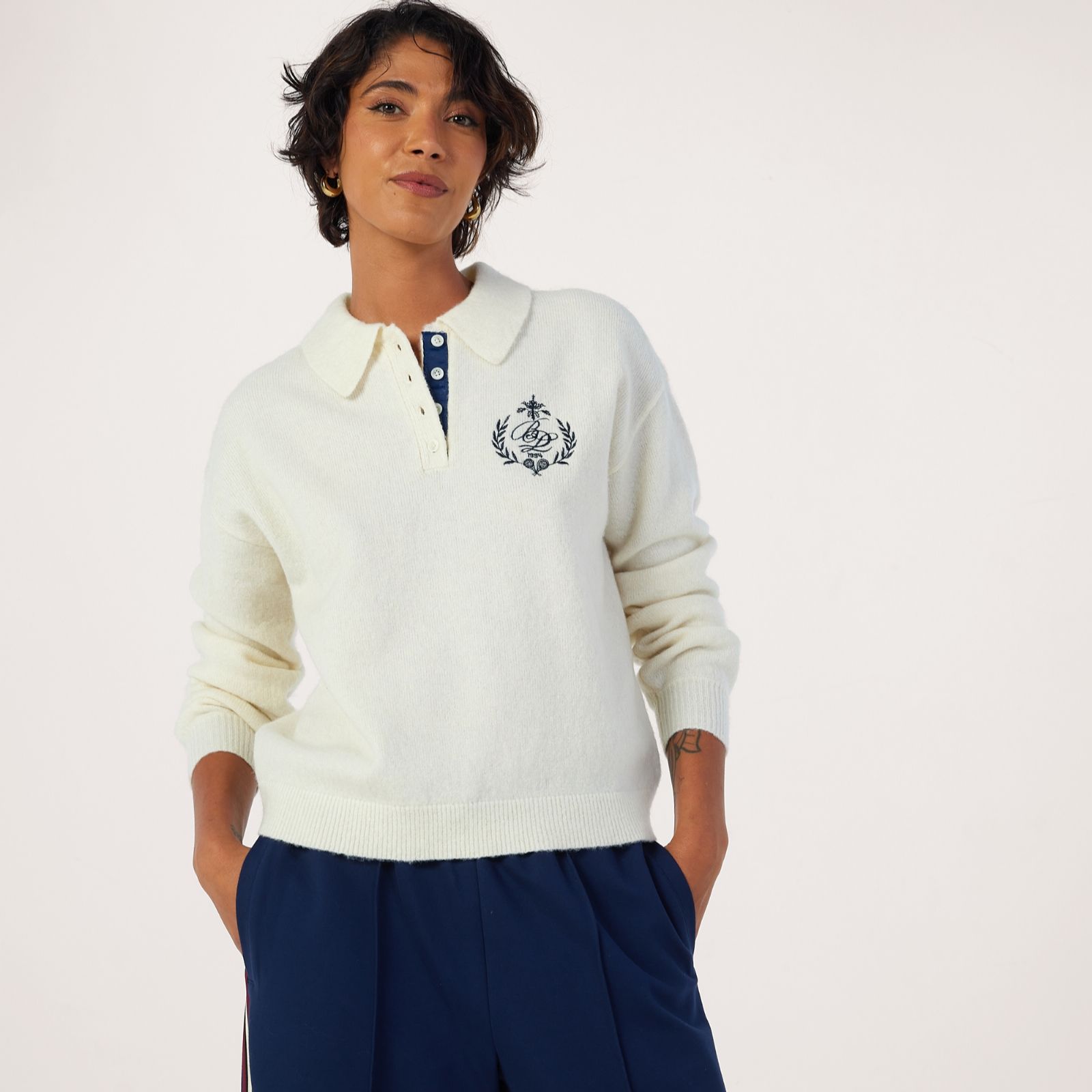Ben de Lisi Country Club Motif Warm Handle Jumper