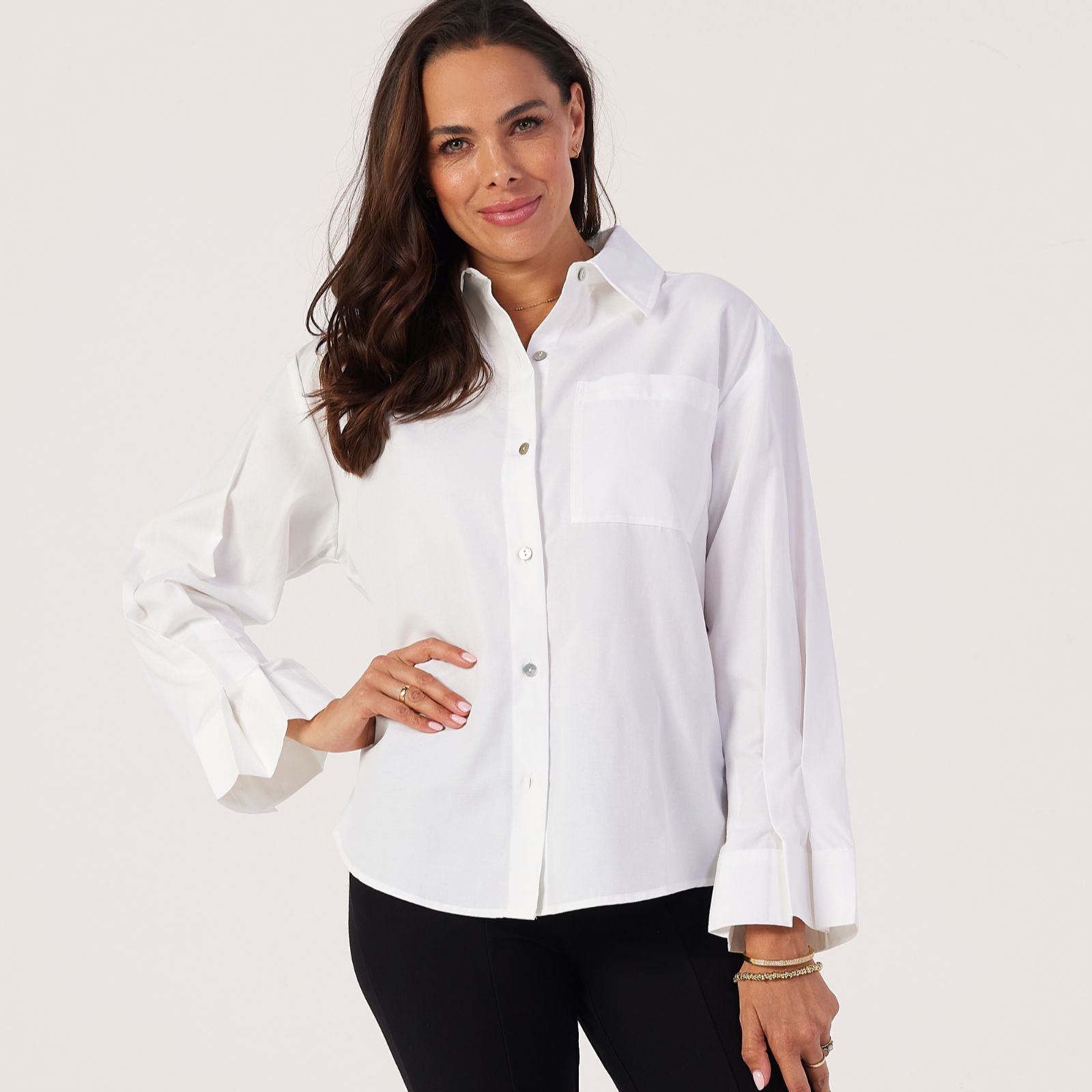 MarlaWynne Twisted Oxford Shirt