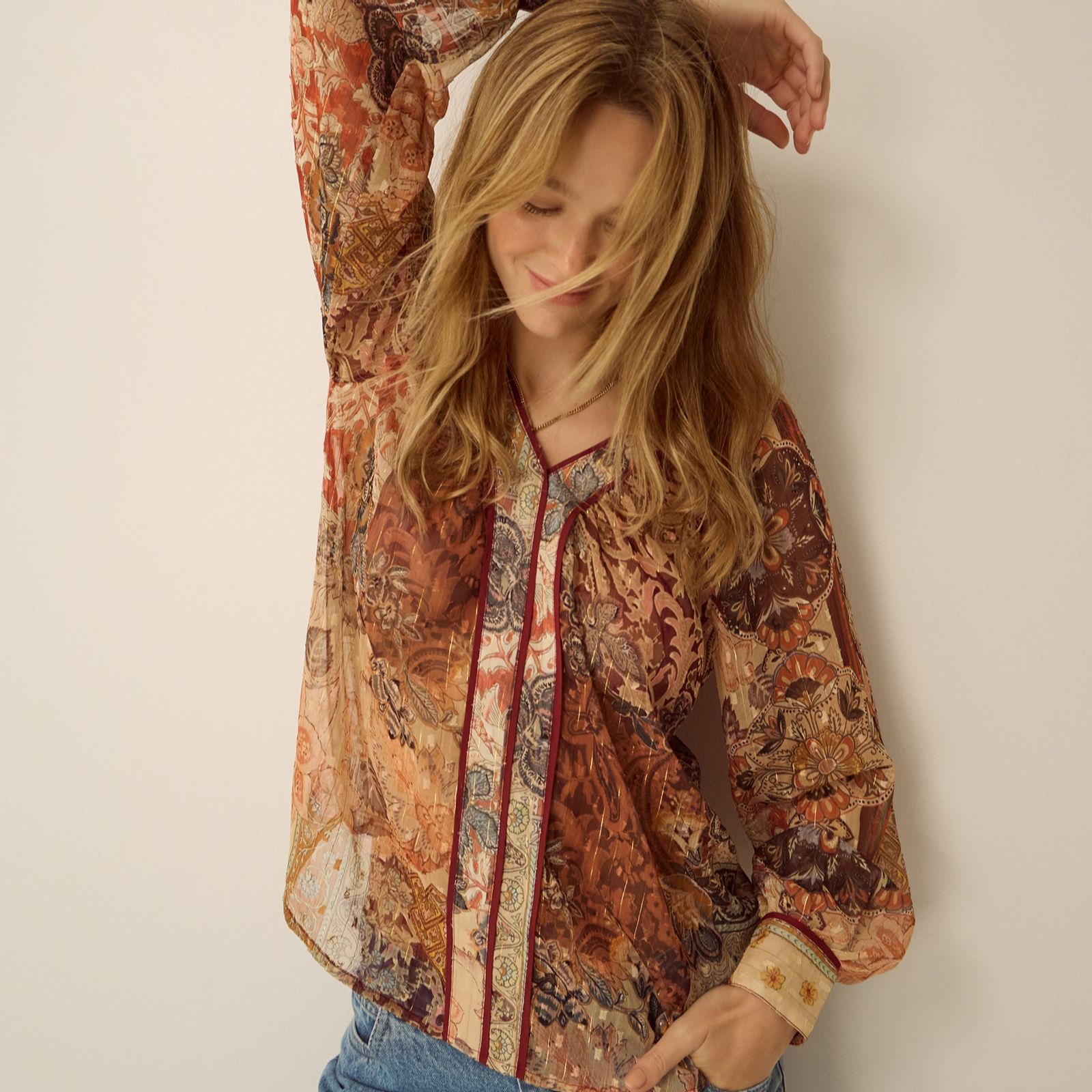 Monsoon Evelina Print Blouse