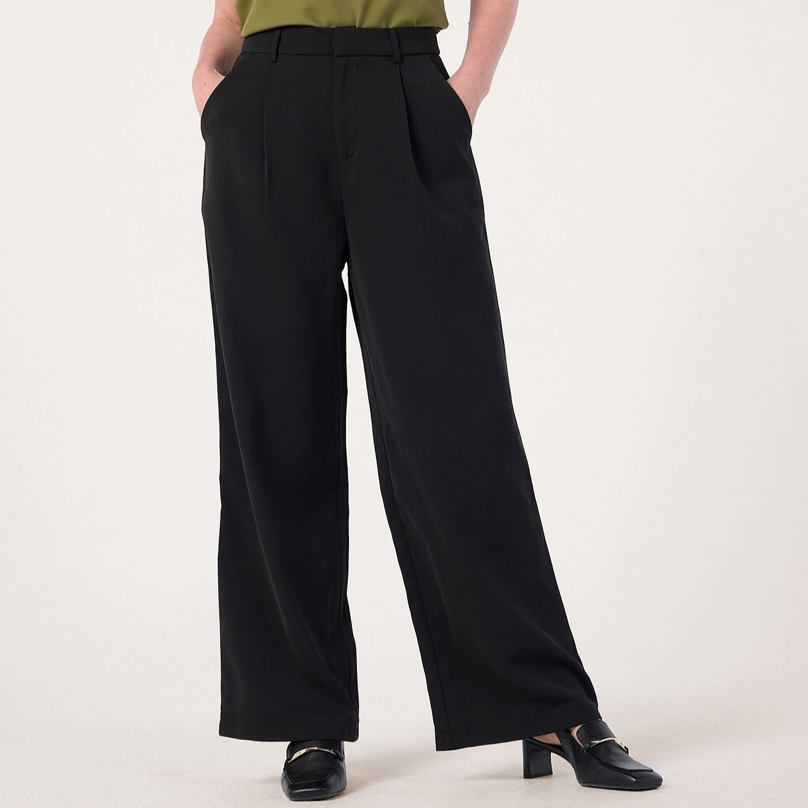 Izabel London Wide Leg Cotton Trousers
