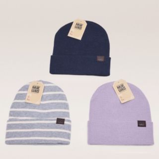 Muk Luks Pack of 3 Classic Beanie Hats