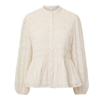YAS Alua Textured Detail Shirt