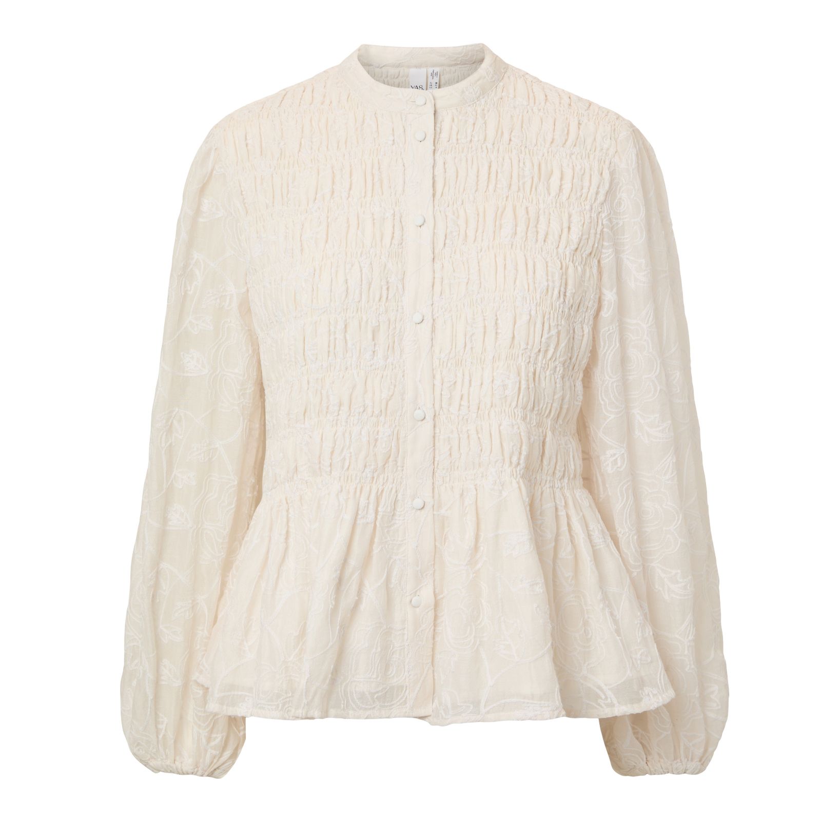 YAS Alua Textured Detail Shirt
