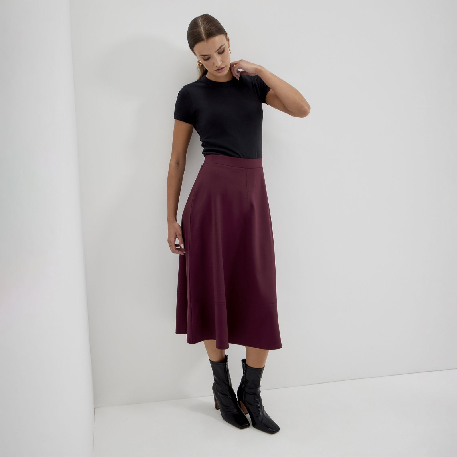 Finery London Mikia Ponte Skirt