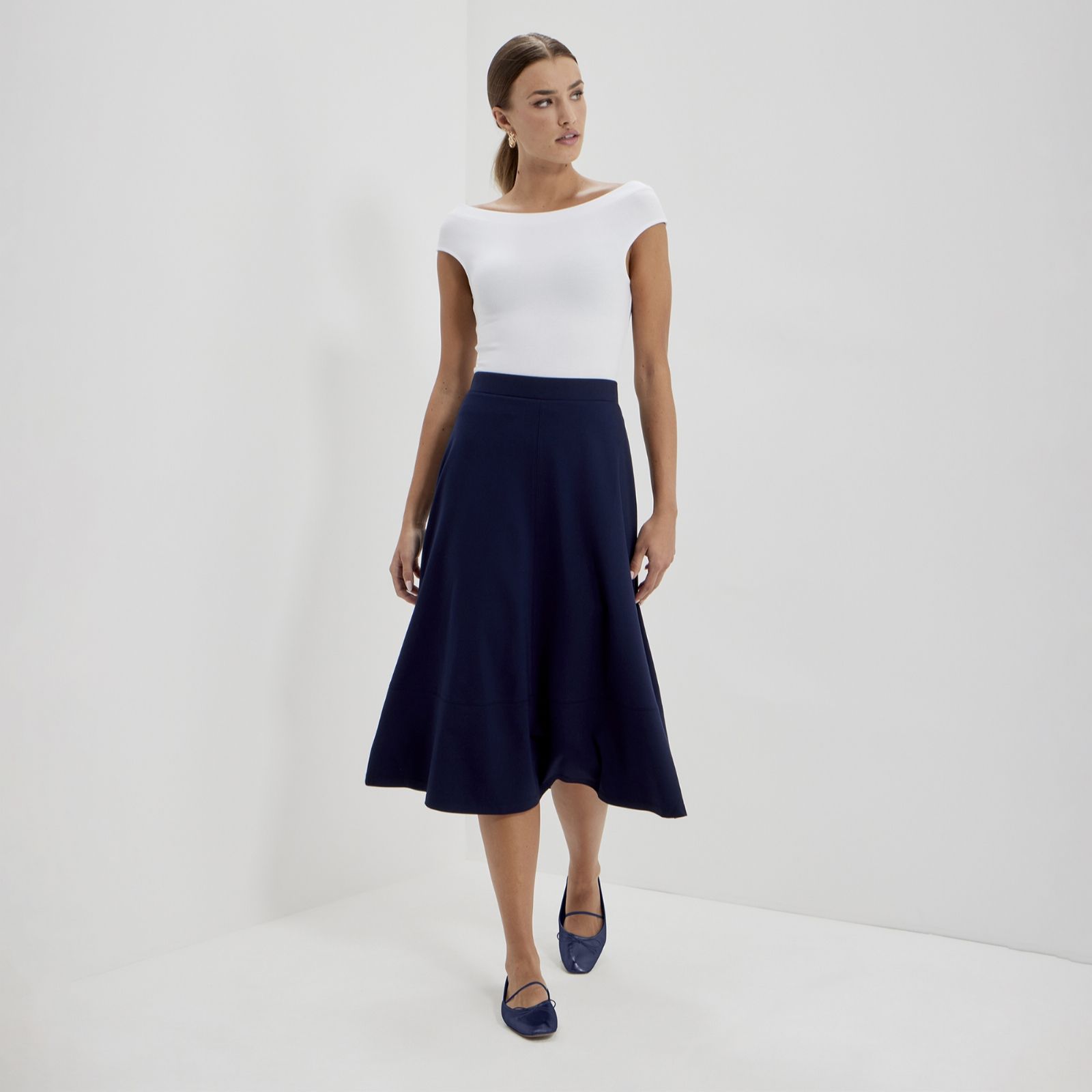 Finery London Mikia Ponte Skirt