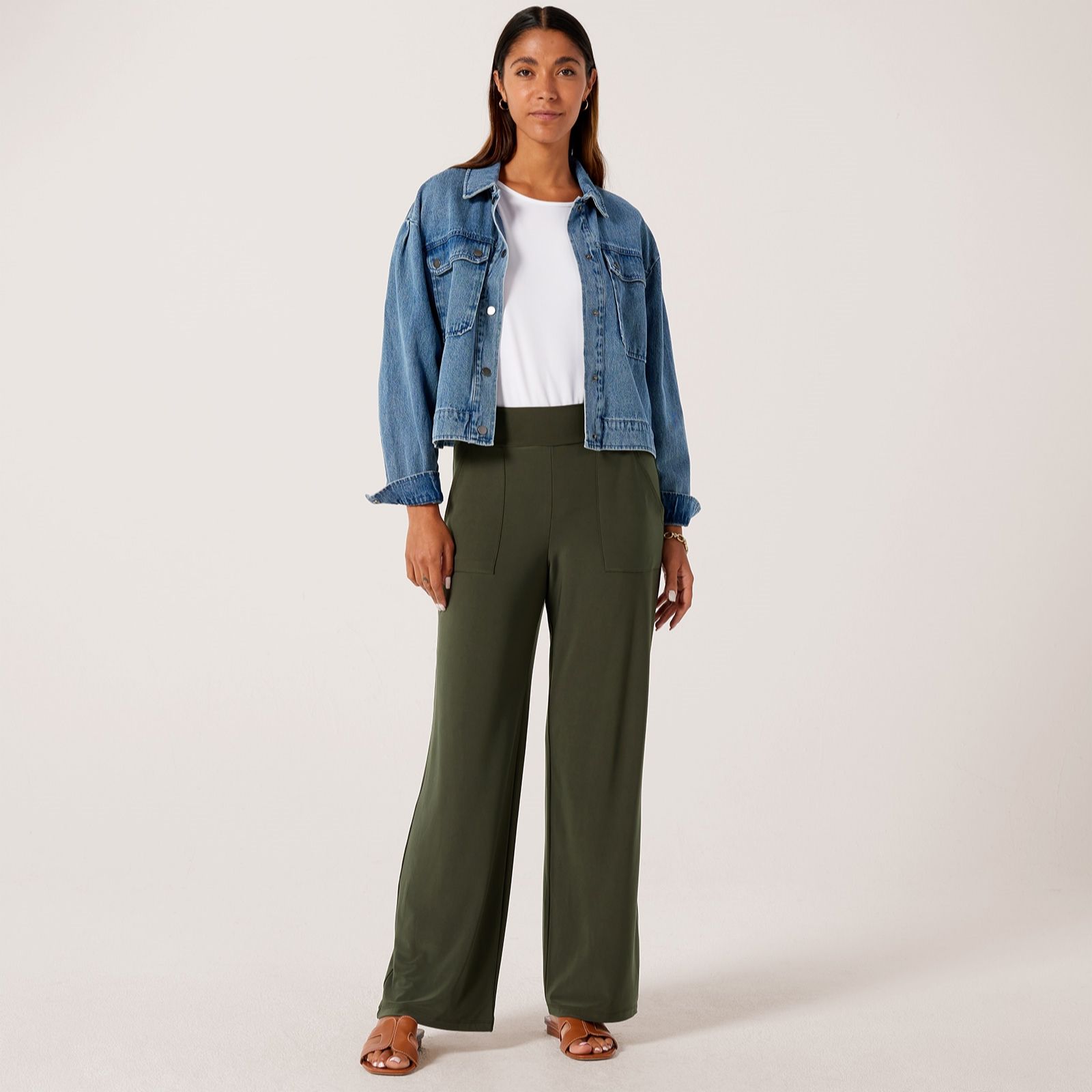 Kim & Co Deluxe Brazil Jersey Cargo Trouser Petite
