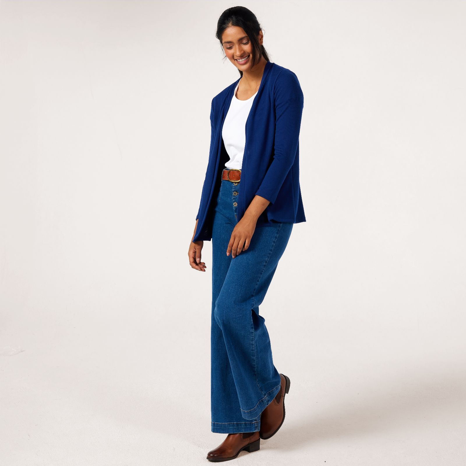 Kim & Co Soft Touch Long Sleeve Cardigan