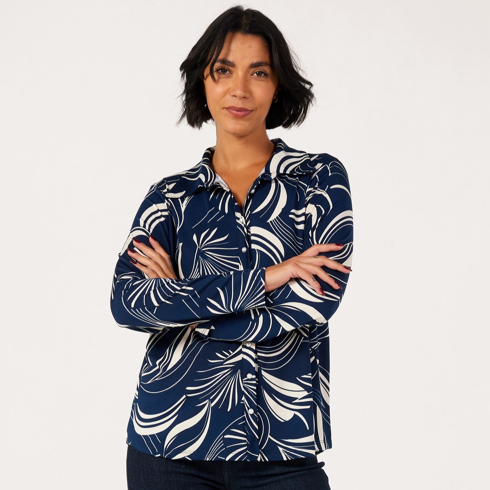 Kim & Co Printed Brazil Jersey Long Sleeve Shirt