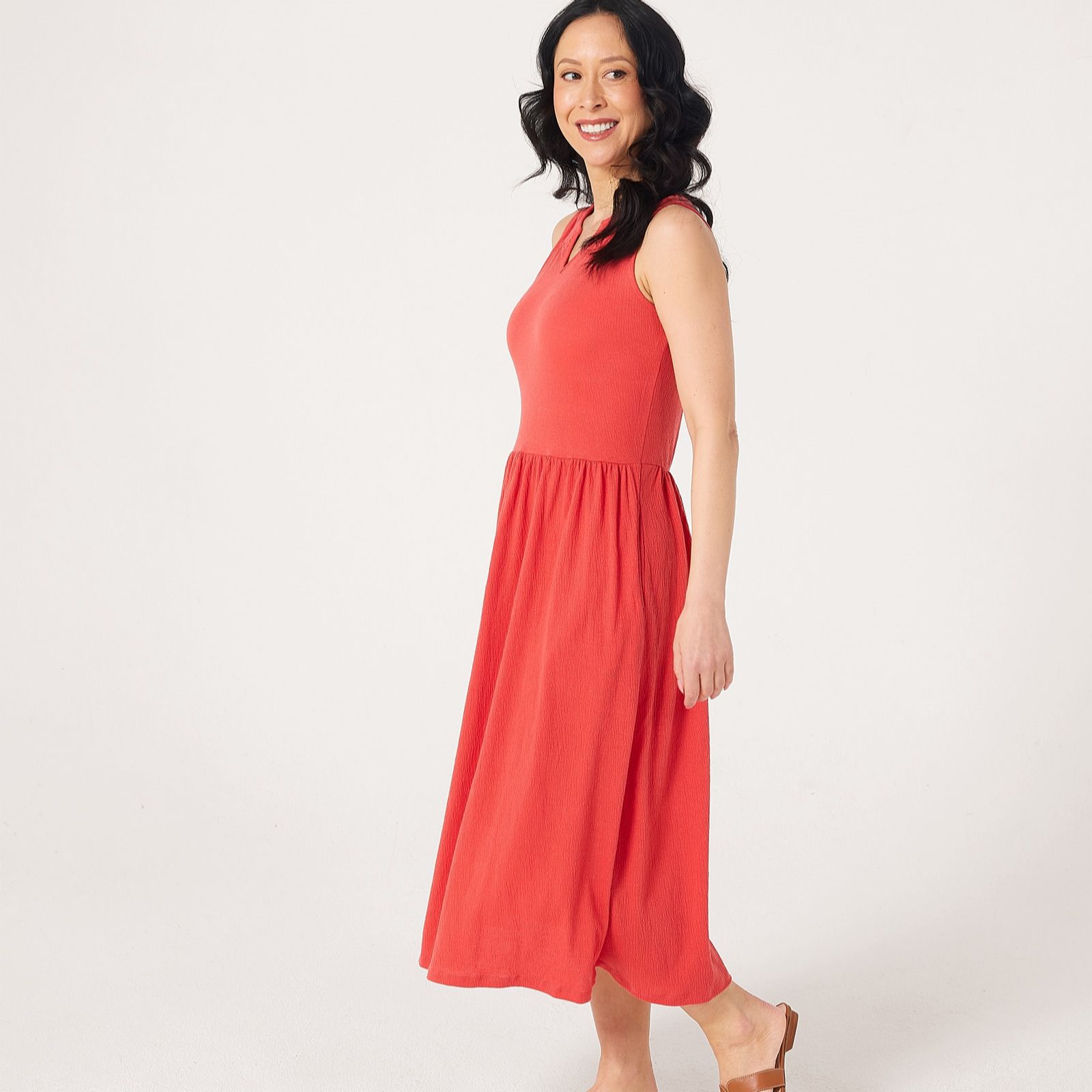 Denim & Co. Knitted Sleeveless Dress Standard