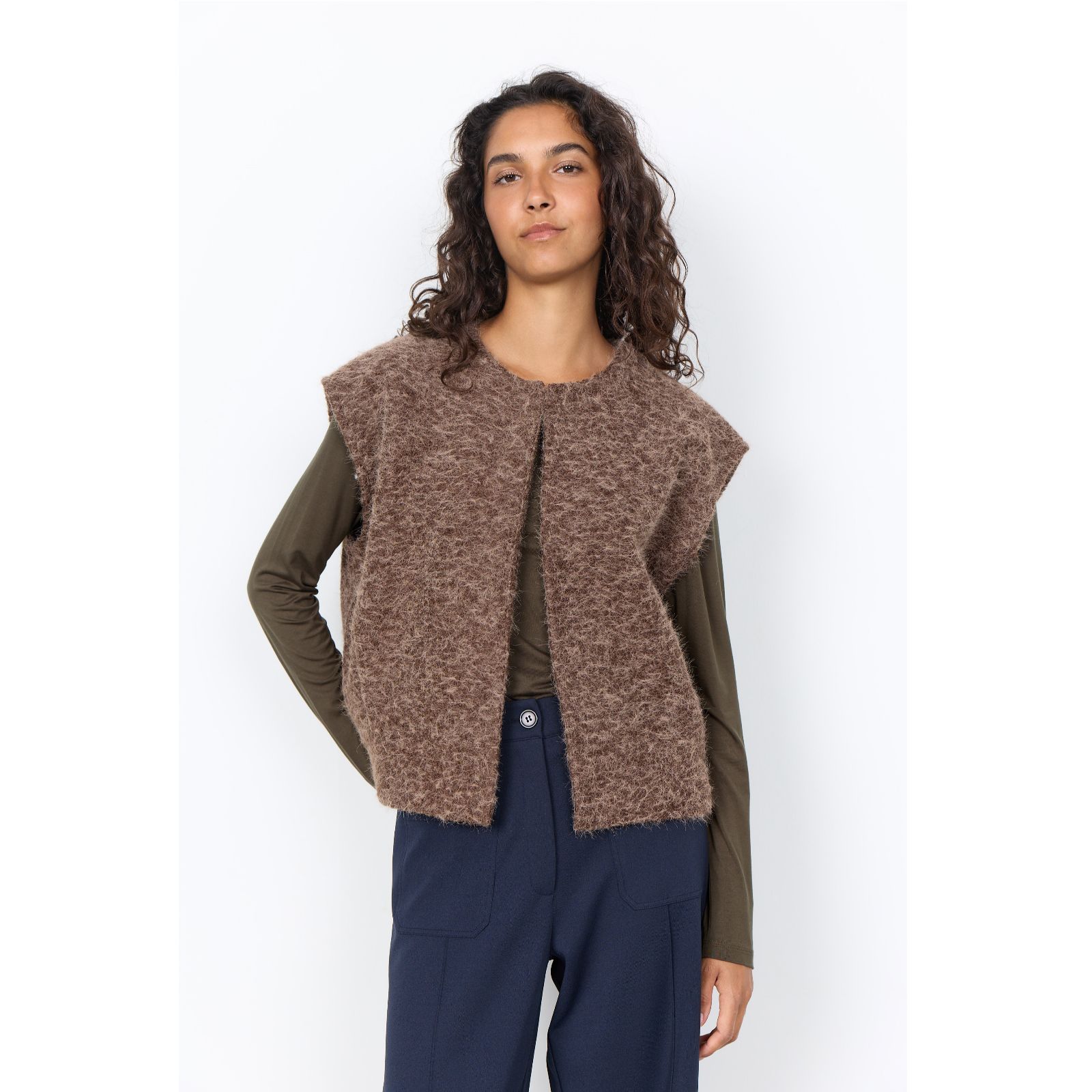SOYACONCEPT Hira Textured Waistcoat
