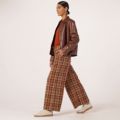 Ben de Lisi Twill Check Drawcord Trouser Petite