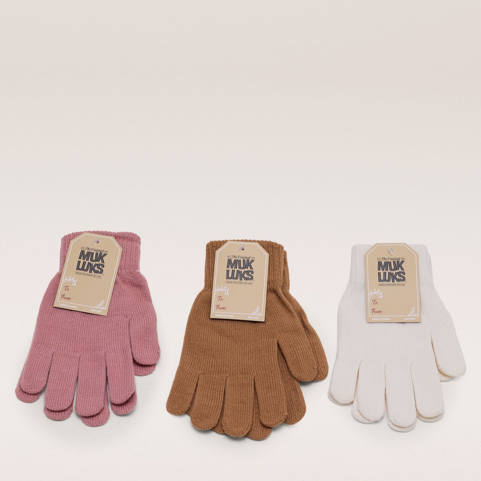 Muk Luks Pack of 3 Grip Gloves