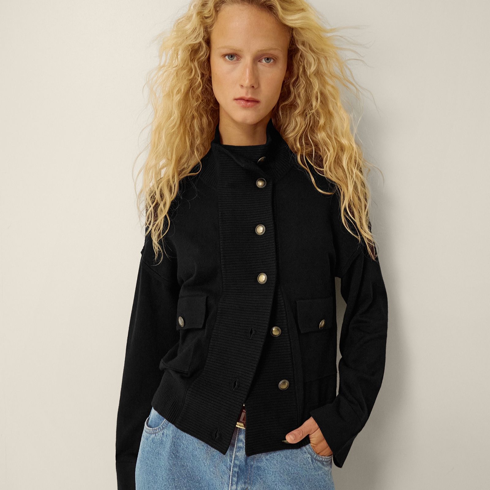 Monsoon Naya Knitted Bomber