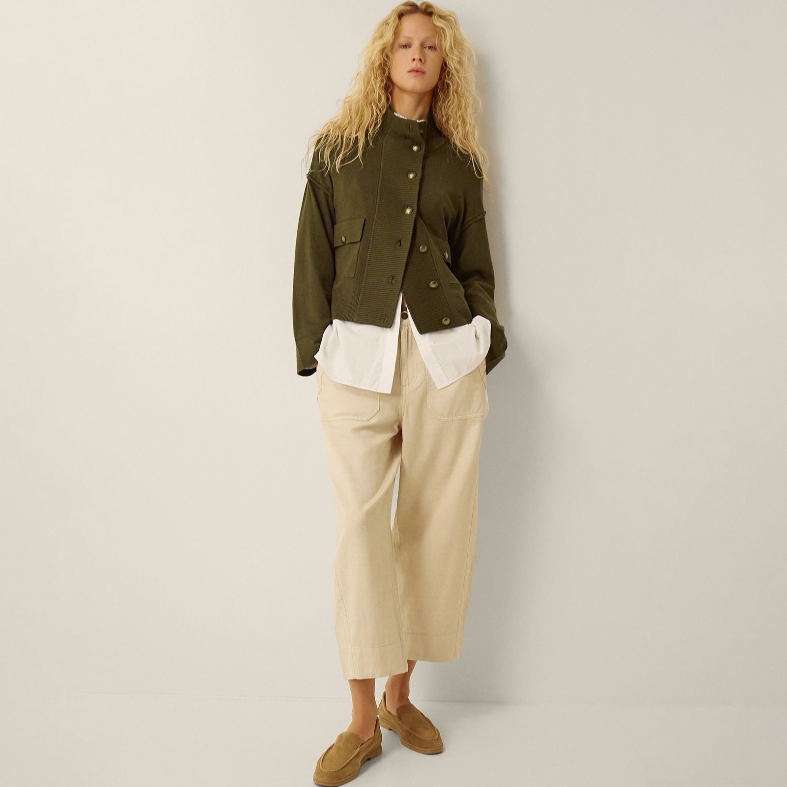 Monsoon Naya Knitted Bomber