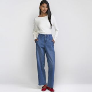 ELLE Get The Look Barrel Leg Jeans