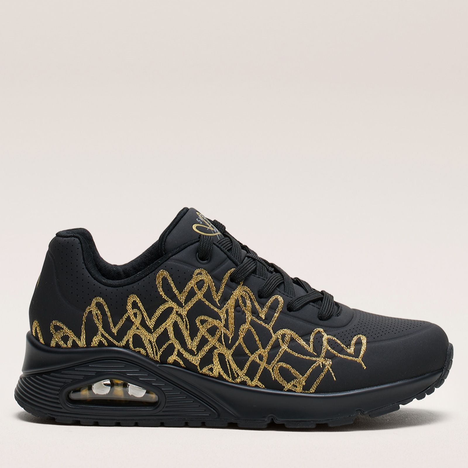 Skechers Uno Golden Heart Lace-Up Trainer