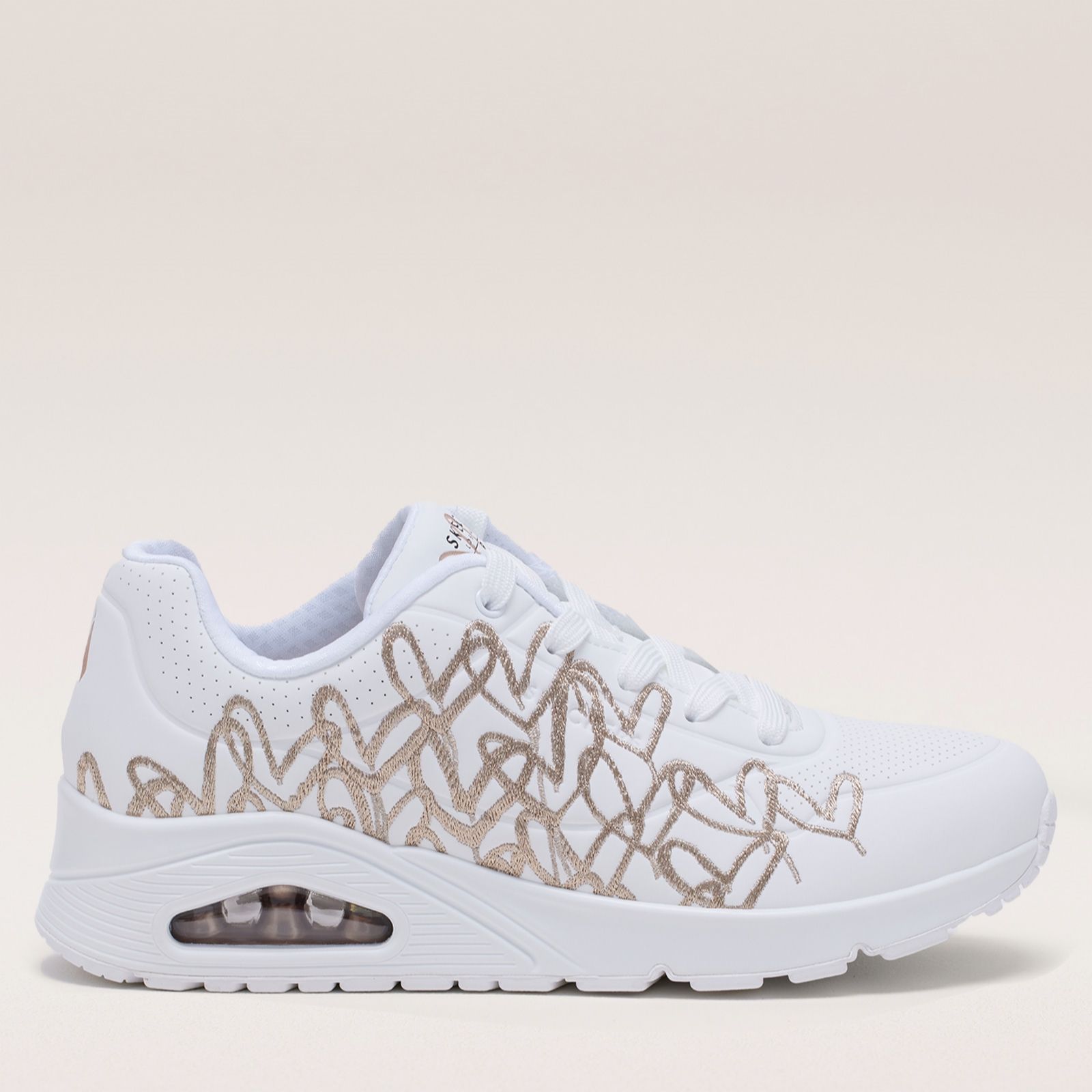 Skechers Uno Golden Heart Lace-Up Trainer
