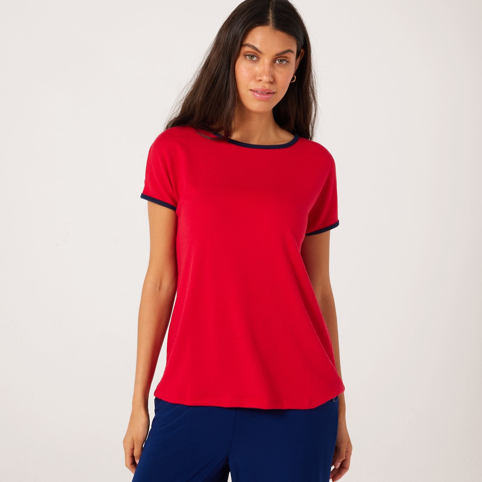 Kim & Co Soft Touch Extended Shoulder Top
