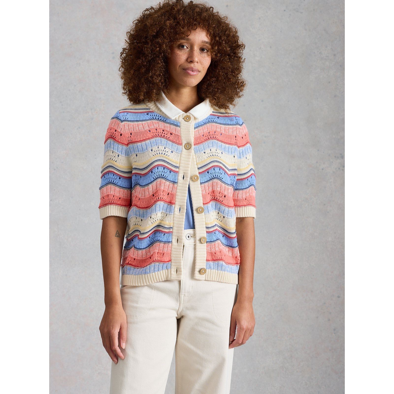 White Stuff Isabella Wavy Cardi