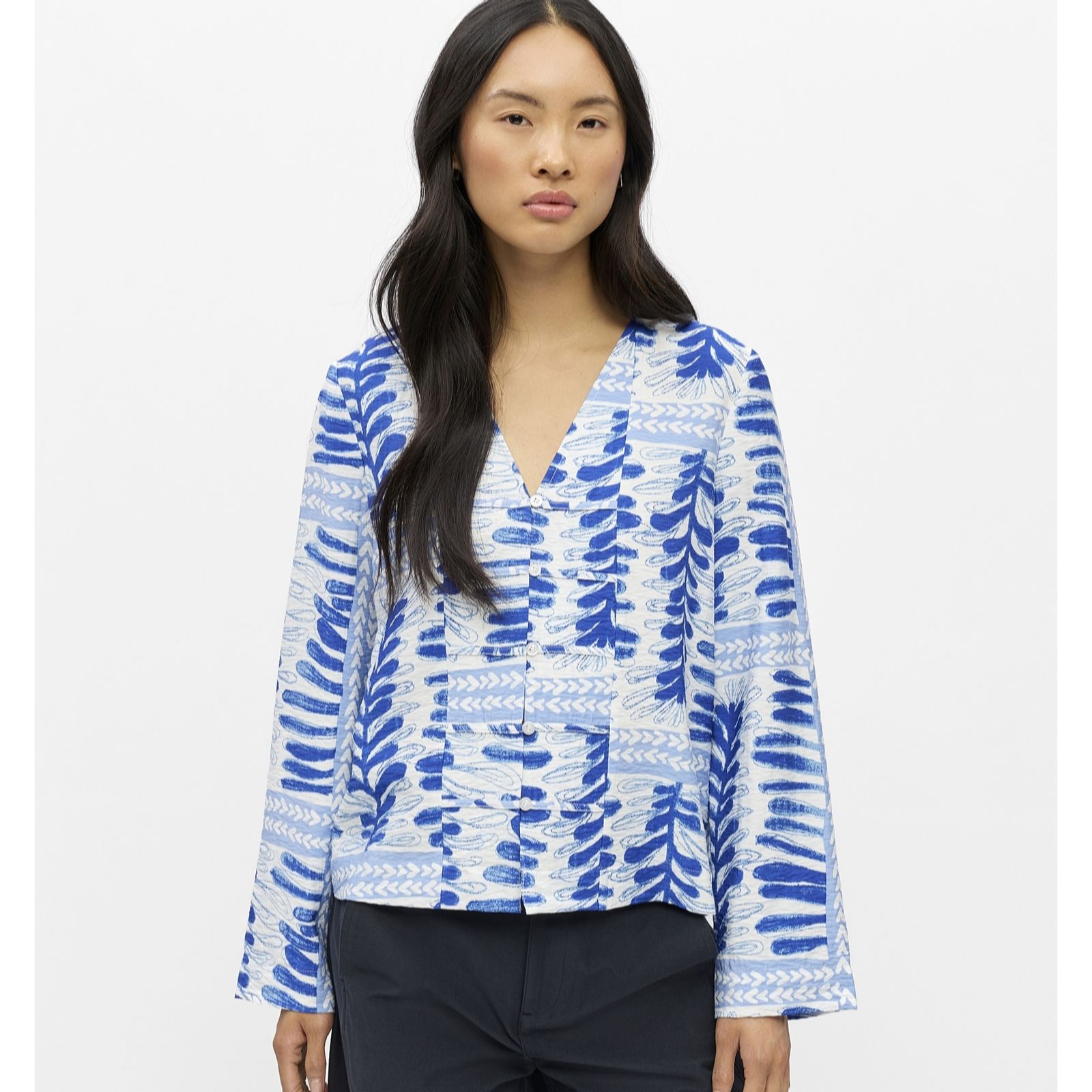 Object Shelly Button Detail Blouse