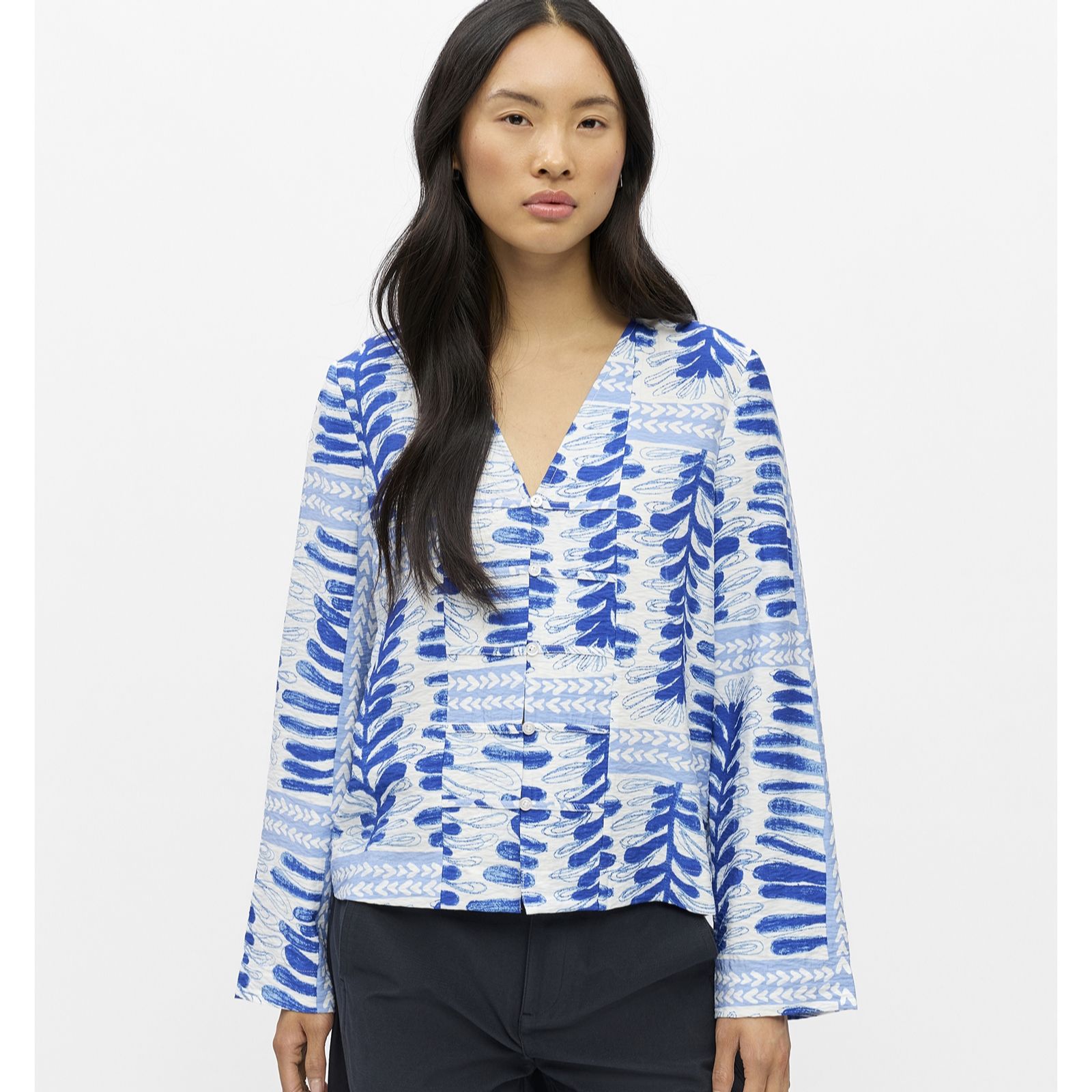 Object Shelly Button Detail Blouse