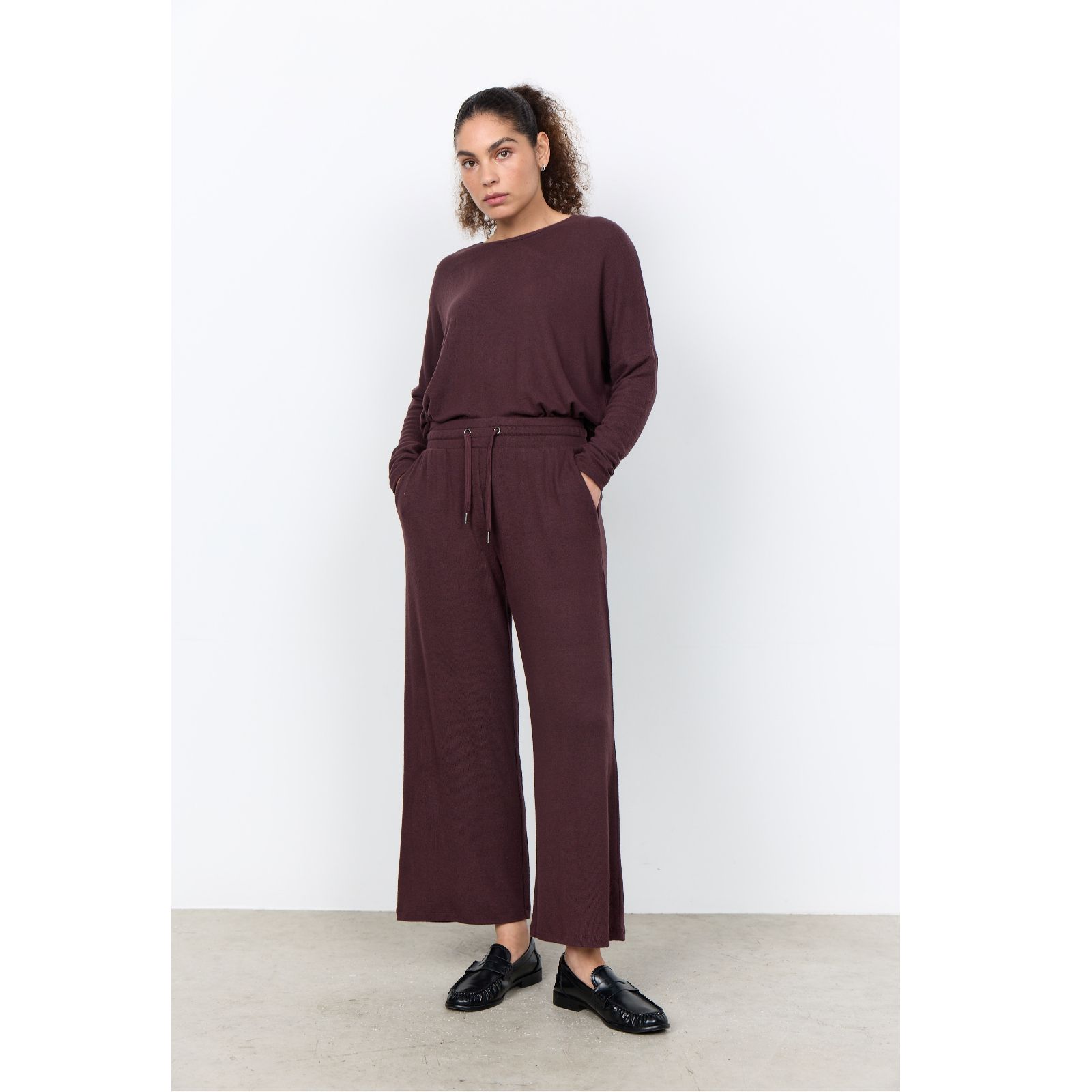 SOYACONCEPT Biara Knitted Drawstring Waist Trouser