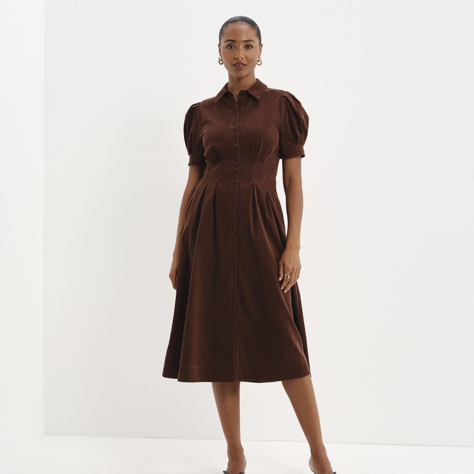 Finery London Anika Cord Dress Standard