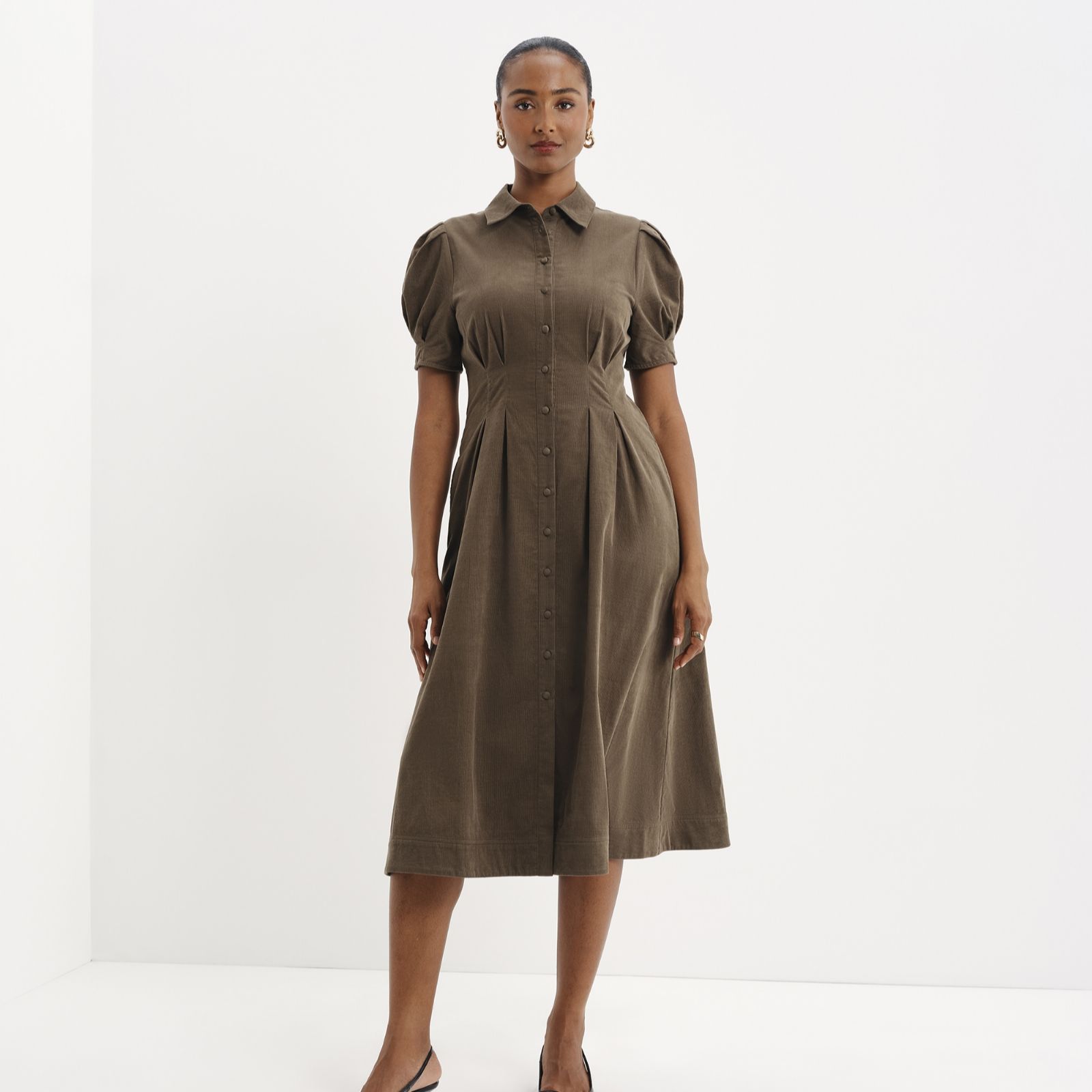 Finery London Anika Cord Dress Standard