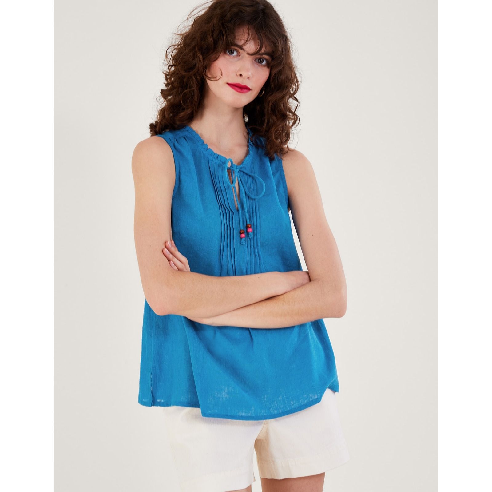 Monsoon Ebony Embroidered Cami Top - QVC UK