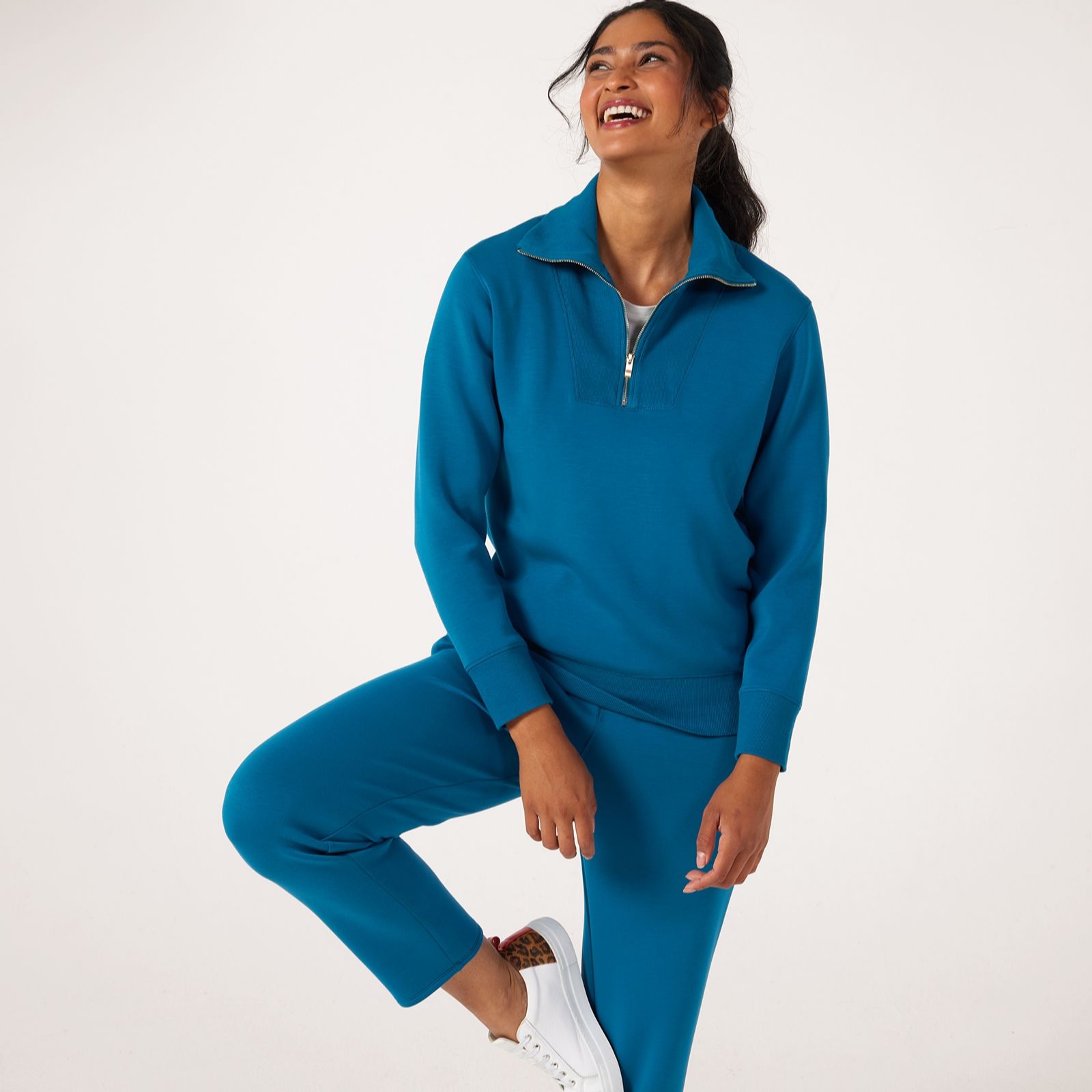 Ruth Langsford Half Zip Sweat Top