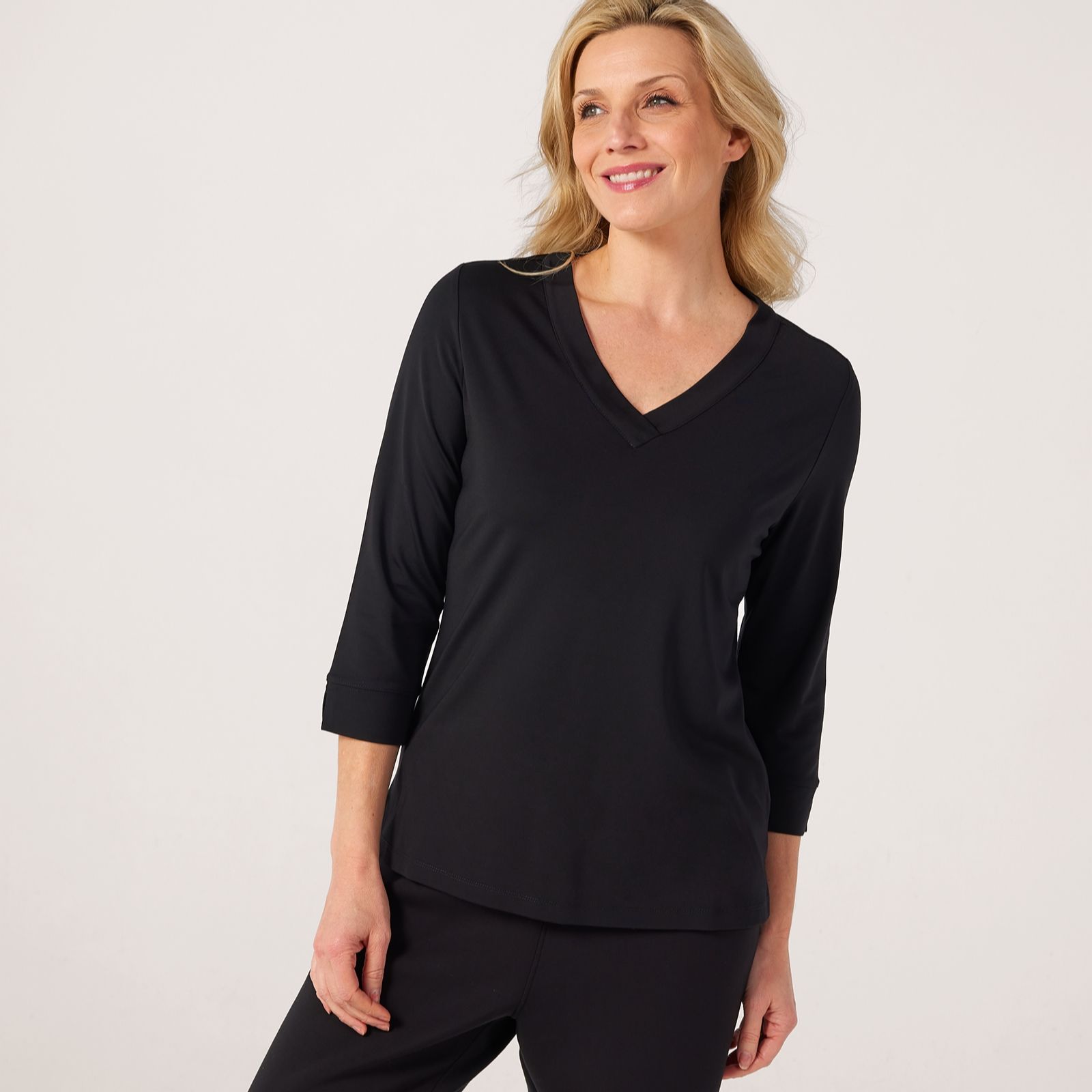 Ruth Langsford V Neck 3/4 Sleeve Essential Top