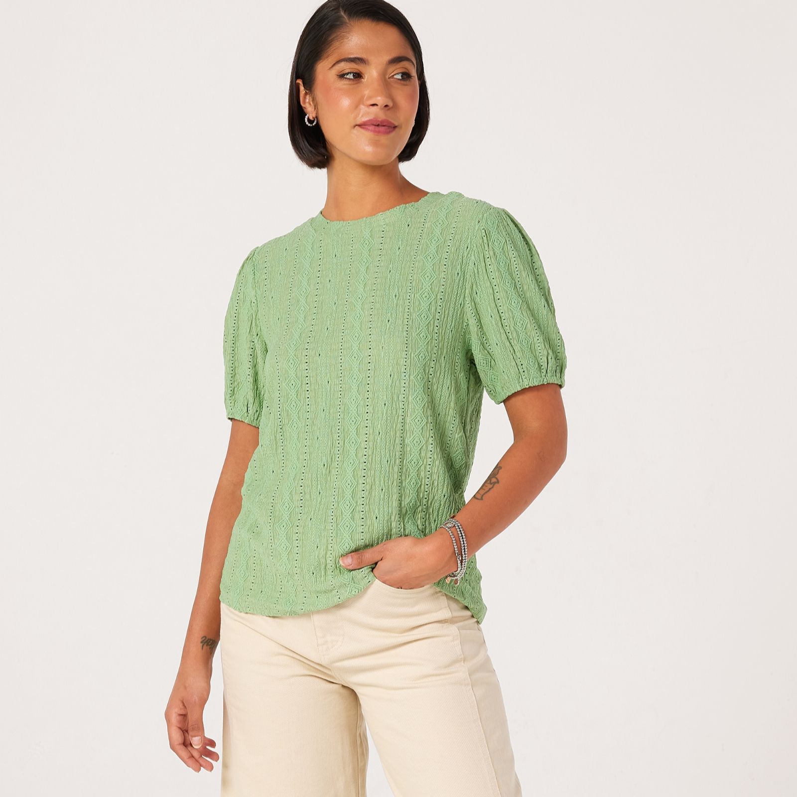 Izabel London Embroidered Detail T Shirt